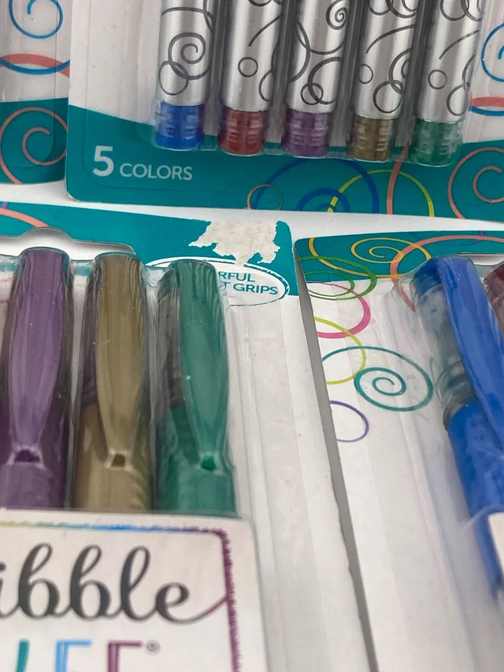 Metallic Gel Pens 5 Packs ~ 5 Pens per Pack